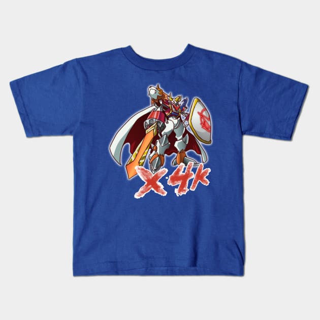 Shoutmon X4K Kids T-Shirt by Hanshumon